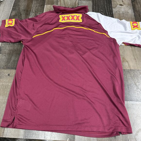 Queensland Maroons NRL Polo Shirt Size 2XL QLD Rugby League State Of Origin - Picture 6 of 14